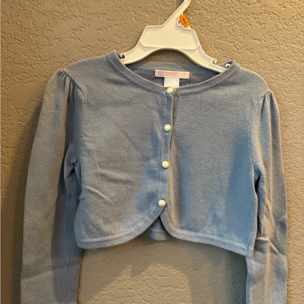 Janie and Jack Light Blue Kids Cardigan